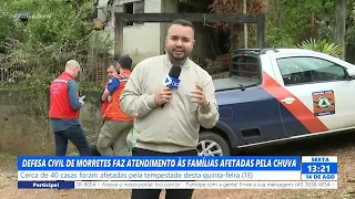 MORRETES CIVIL DEFENSE ASSISTS FAMILIES AFFECTED BY RAIN