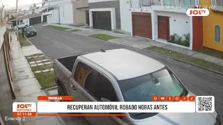 Trujillo: stolen car recovered hours later