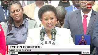 Machakos Governor Wavinya Ndeti assures residents of El Niño preparedness