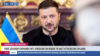 Pres. Zelensky Demands Int'l Pressure On Russia To Halt Attacks On Civilians