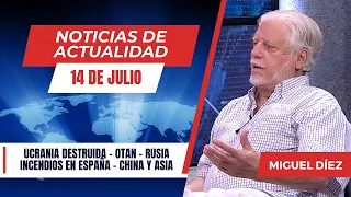 Ucrania devastada tras más de 4 años de guerra, incendios en España // NOTICIAS 14 JULIO
