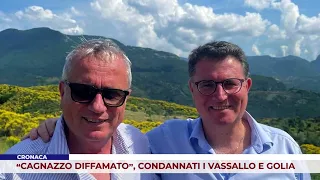 NEWS. “CAGNAZZO DEFAMED,” VASSALLO BROTHERS AND GOLIA CONVICTED