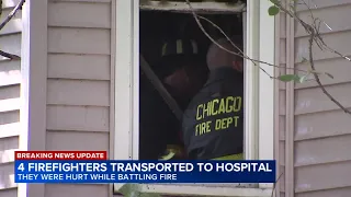 4 Chicago firefighters injured, 3 seriously, battling South Side fire, CFD says
