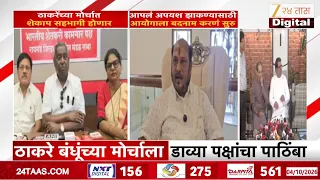 Thackeray Brothers Garjana Morcha | ठाकरे बंधूंच्या मोर्चाला डाव्या पक्षांचा पाठिंबा