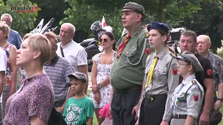 MASTER TV ŁUKÓW - Anniversary of the Warsaw Uprising in the city park in Łuków