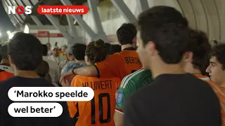 Disappointed Oranje fans in Mexico: 'Morocco really was better'
