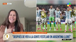 CAROLINA BALDINI, mamá de Giuliano Simeona: "ESTÁ MUY CONTENTO DE ESTAR EN LA SELECCIÓN"