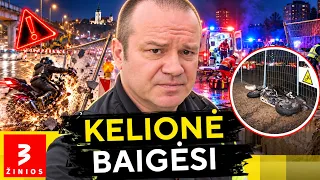 Ukmergės gatvėje – kraupi motociklo avarija: liudininkai galėjo išgelbėti gyvybę