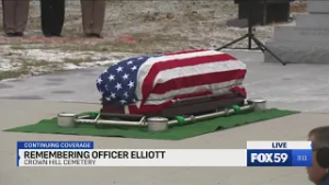 Burial ceremony for fallen Beech Grove Officer Brian Elliott