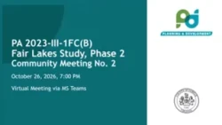 Fair Lakes Planning Study Community Meeting: Oct. 26, 2026