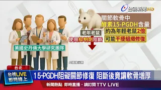15-PGDH阻礙關節修復 阻斷後竟讓軟骨增厚