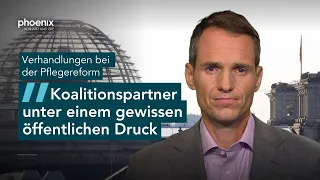 Koalitionspartner unter Druck? phoenix-Korrespondent Philipp Menn zur Pflegereform | 28.09.2026