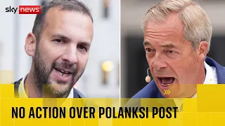 Police will not prosecute Green Party leader over Farage guillotine post