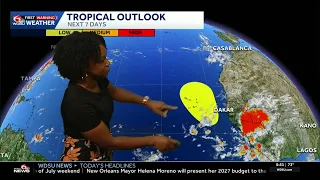 Tropical Storm Fay expected to fade while a new area is being watched off the African coast in yo...