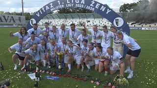 Futbalistky Spartaka Myjava sa stali majsterkami  Slovenska päťkrát  za sebou