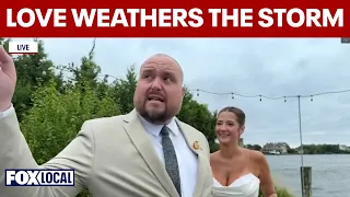 Couple says 'I Do' amid Long Island nor'easter flooding
