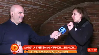 Darío Izaguirre presents a major archaeological discovery live from a 19th-century cistern