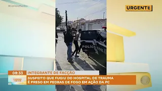 Suspect who escaped from Trauma Hospital is arrested in Pedras de Fogo in Civil Police operation