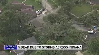 Indiana authorities say at least 5 people have died in flooding across the state
