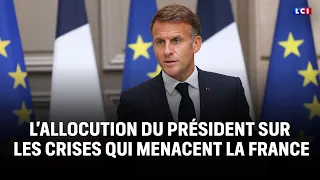 Emmanuel Macron's address on the crises threatening France｜LCI