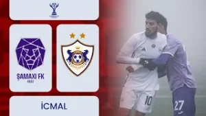 Şamaxı – Qarabağ | Bizon Azərbaycan Kuboku 1/4 final, ilk oyun | İCMAL