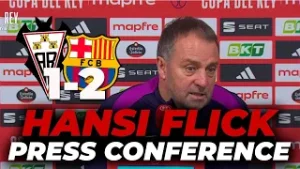 HANSI FLICK, press conference after ALBACETE 1 - FC BARCELONA 1 | COPA DEL REY