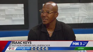 Former NFL player Isaac Keys returns home with a new book