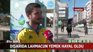 Dışarıda Lahmacun Yemek Hayal Oldu