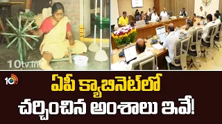 AP Cabinet Meet | CM Chandrababu | ఏపీ క్యాబినెట్‌లో చర్చించిన అంశాలు ఇవే! | 10TV News