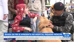 MILITARY POLICE BAND PERFORMS AT PEQUENO PRÍNCIPE HOSPITAL