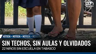 The storm has passed, but the school nightmare continues for 22 children in Tabasco