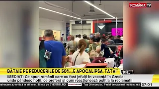 Incredible footage from a Hervis store in Oradea! Customers went wild at the sight of the discounts