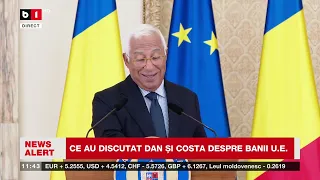 ACUM DECLARAȚII COMUNE N. Dan - Antonio COSTA: Nu ne vom lăsa intimidați de RUSIA