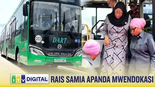 RAIS DKT. SAMIA ASAFIRI KWA MWENDOKASI KWA  ZAIDI YA DAKIKA 10 DAR