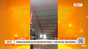 Pataz: Techo colapsado mantiene en alerta a colegio local