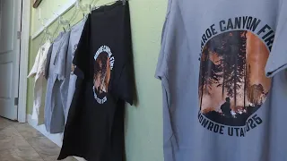 Marysvale women thank wildfire crews by making T-shirts, raising money for volunteer fire department