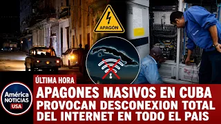 APAGONES MASIVOS EN CUBA PROVOCAN DESCONEXION TOTAL DEL INTERNET EN TODO EL PAIS