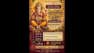 Krishna Mandir Ganesh Yagya 19/09/2026 Night 1
