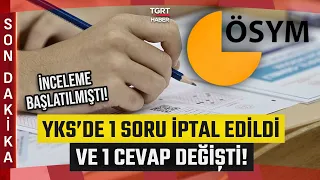#BREAKING | Investigation Launched: 1 Question Cancelled and 1 Answer Changed in YKS! - TGRT Haber