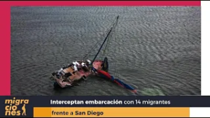 Interceptan embarcación con 14 migrantes frente a San Diego