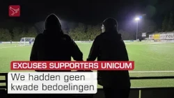 Supporters van VV Unicum in Lelystad hebben spijt