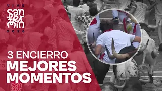 MEJORES MOMENTOS del TERCER ENCIERRO de San Fermín 2026 | Toros Victoriano del Río