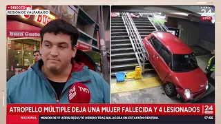 At least one dead after car crashes into Viña del Mar station
