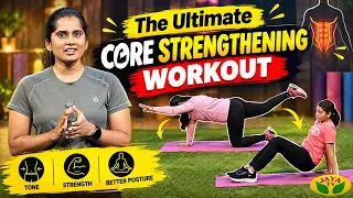 Core Strengthening Workout 💪 | Palan Tharum Pathu Nimidangal | JayaTv