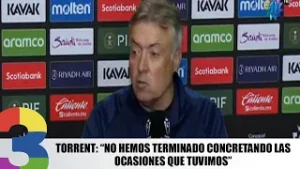 Torrent: “No hemos terminado concretando las ocasiones que tuvimos”