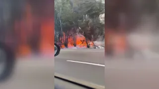 Dunnigan wildfire destroys home, closes southbound Interstate 5