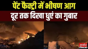 Ghaziabad पेंट फैक्ट्री में भीषण आग, दूर तक दिखा धुएं का गुबार, मची अफरा-तफरी | Fire Accident I UP