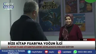 Rize Book Fair Attracts Great Interest: Mayor Rahmi Metin Gives Exclusive Statements to Çay TV
