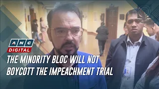 ICYMI: The Minority Bloc will not Boycott the Impeachment Trial | ANC