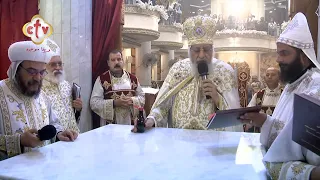 قداسة البابا تواضروس يدشن مذبح الشهيد العظيم مارجرجس والأمير تادرس بالإسكندرية